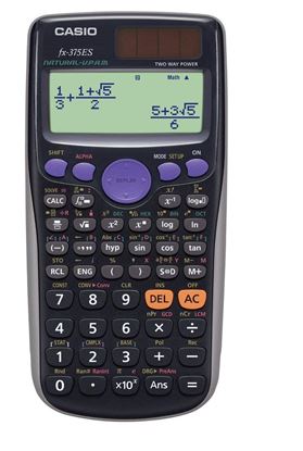 Picture of Casio 卡西欧函数计算器数学自然显示394函数10位 FX - 375es - N 黑色